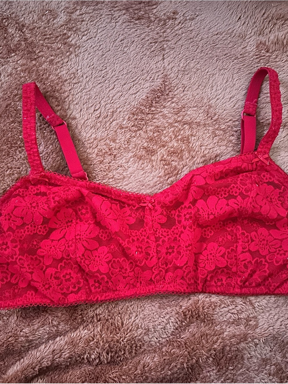 Victoria's Secret Red Lace Bralette